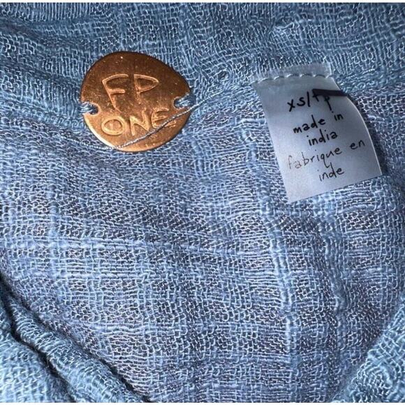 NWOT Free People Mila Top - Blue - Size XS - Picture 7 of 8